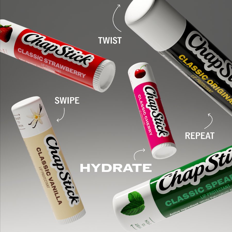 ChapStick, lâmina de página de produto